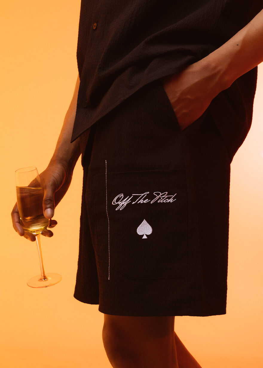 Script Ace Shorts, Black, hi-res
