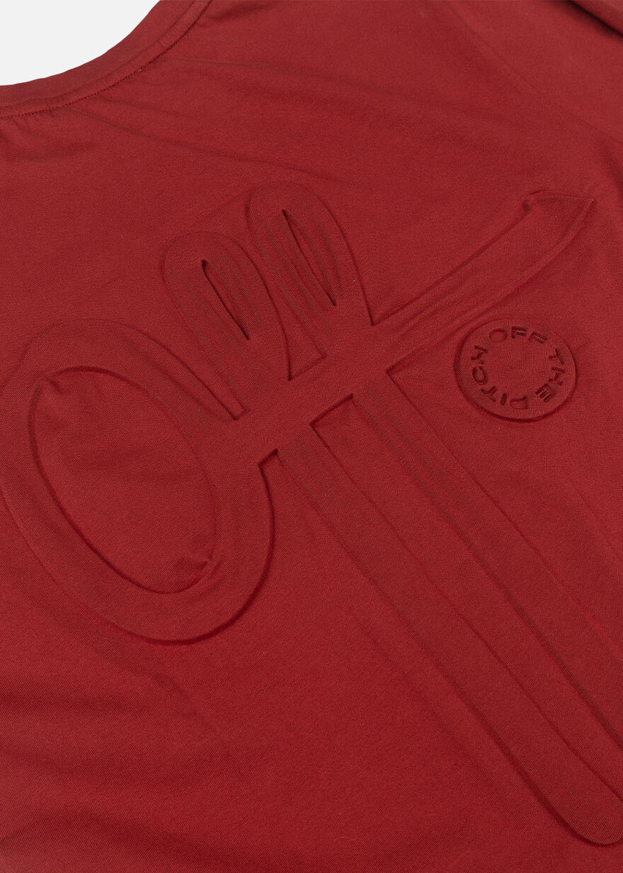The Soul Slimfit Tee, Dark red, hi-res