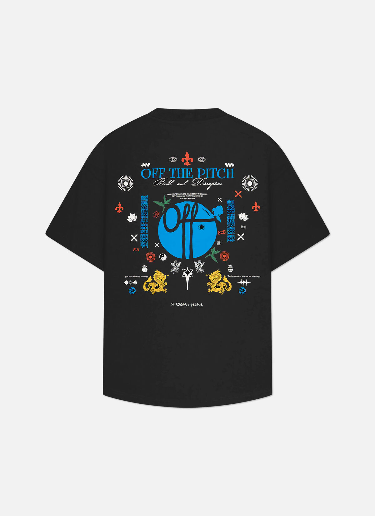 Global Oversized Tee, Black, hi-res
