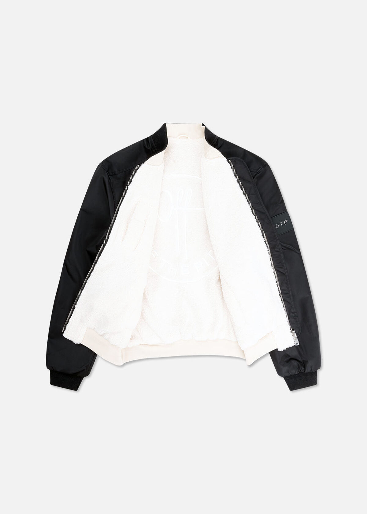 Reversible Bomber Jacket, Black, hi-res