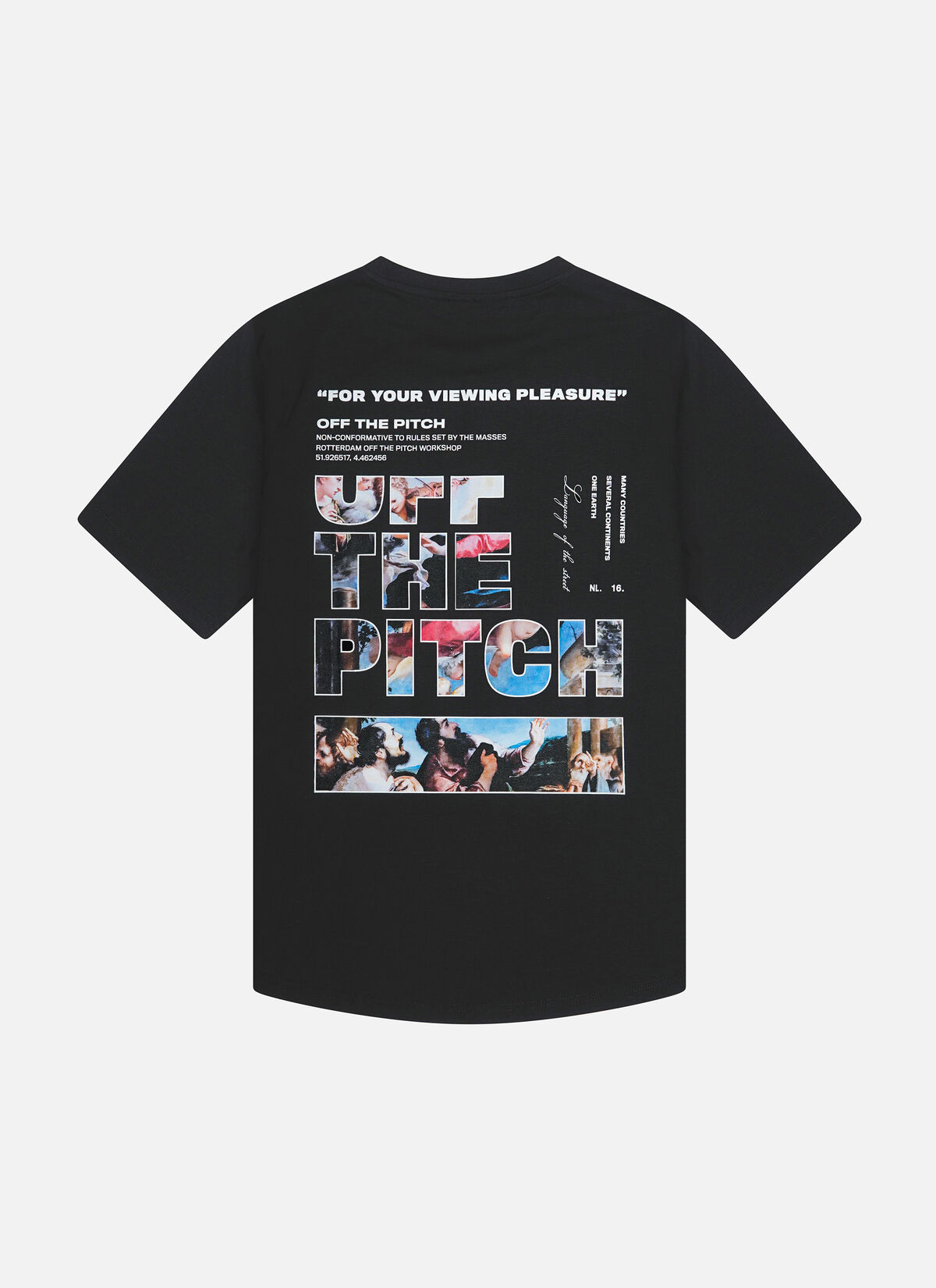 Saint Slim Fit Tee, Black, hi-res