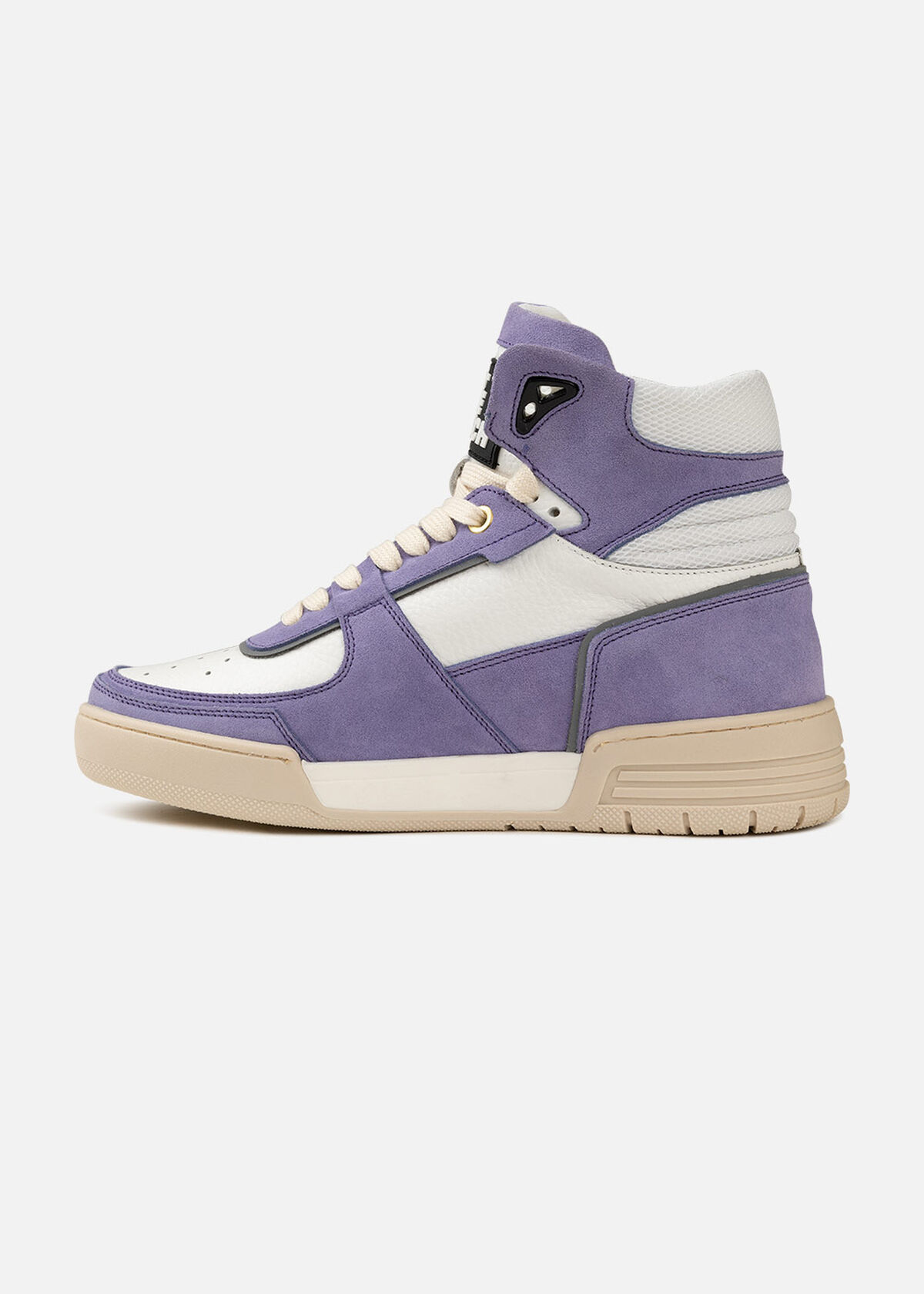 Basketta Hi - Silky Suede, Purple/White, hi-res