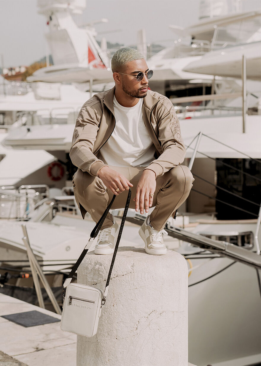 Leisure Track Jacket - 95% Polyester / 5% Elastane, Sand, hi-res