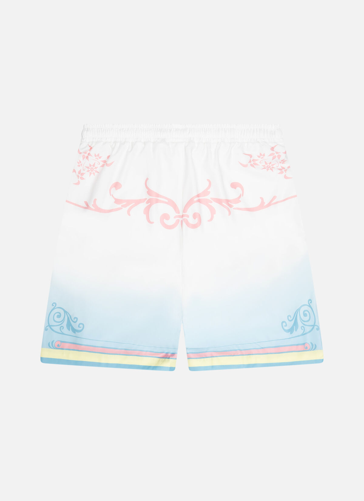 Paradise Satin Shorts, White, hi-res