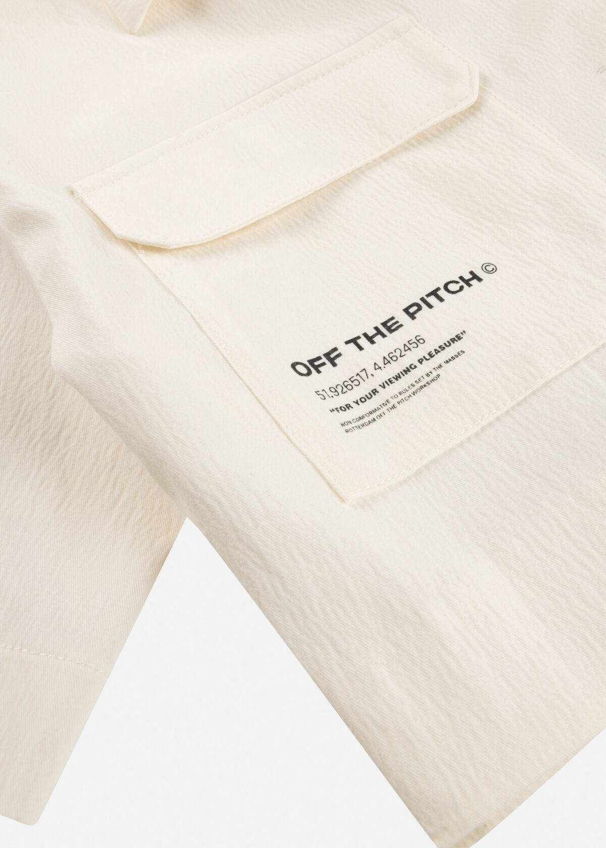 WMNS Cropped Shirt, Off white, hi-res
