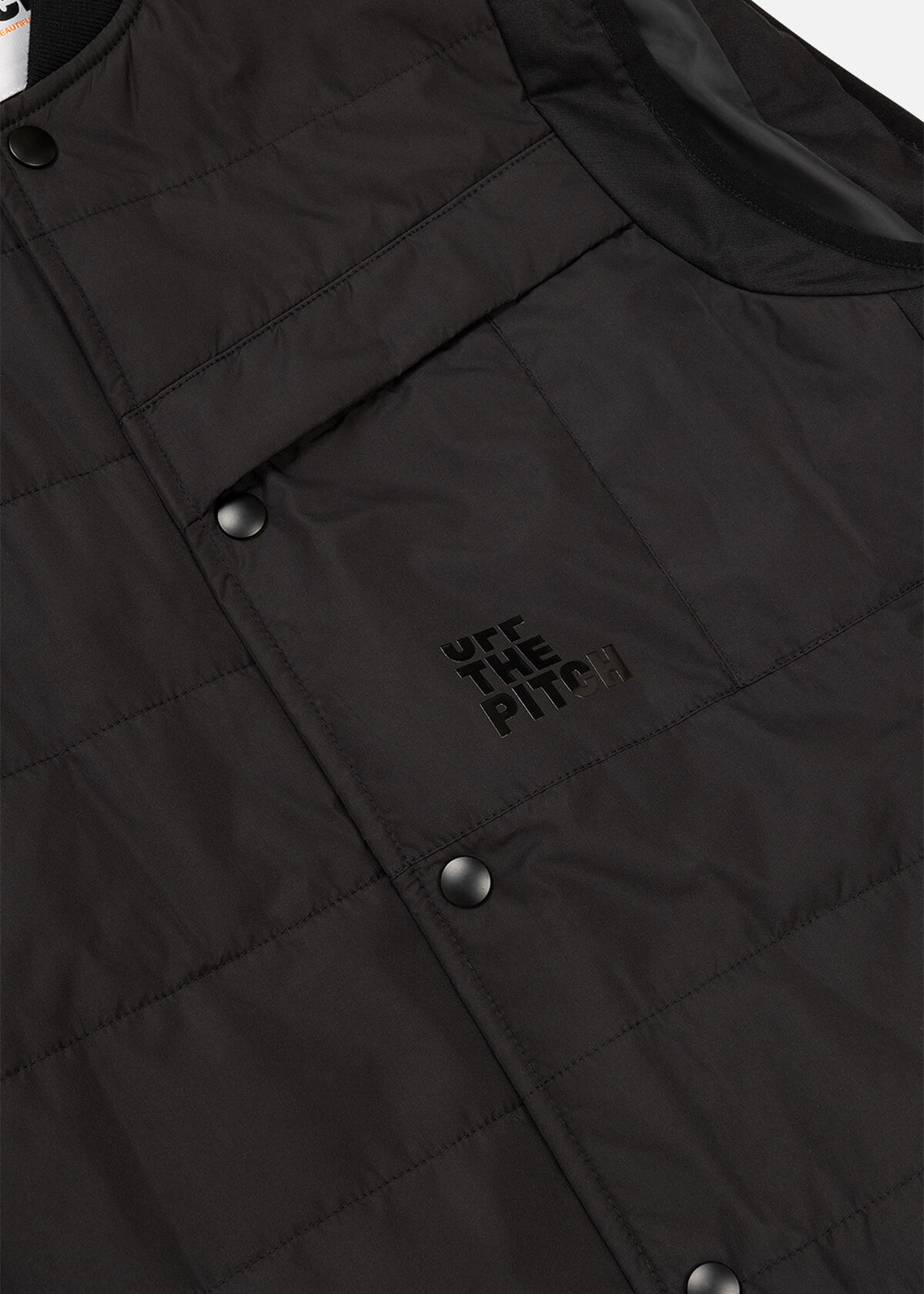 Padded Gilet, Black, hi-res