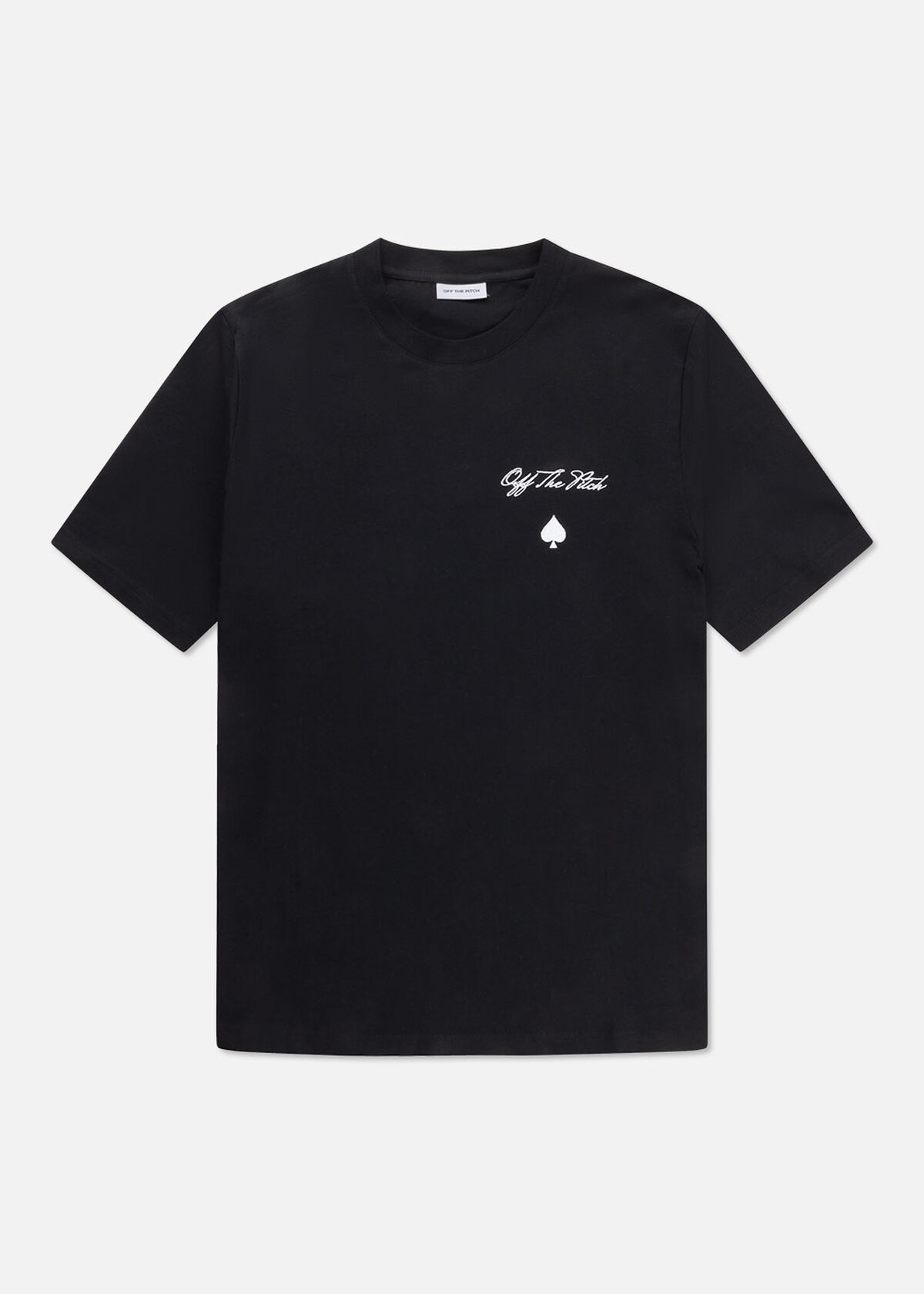 Script Ace Regular Tee, Black, hi-res