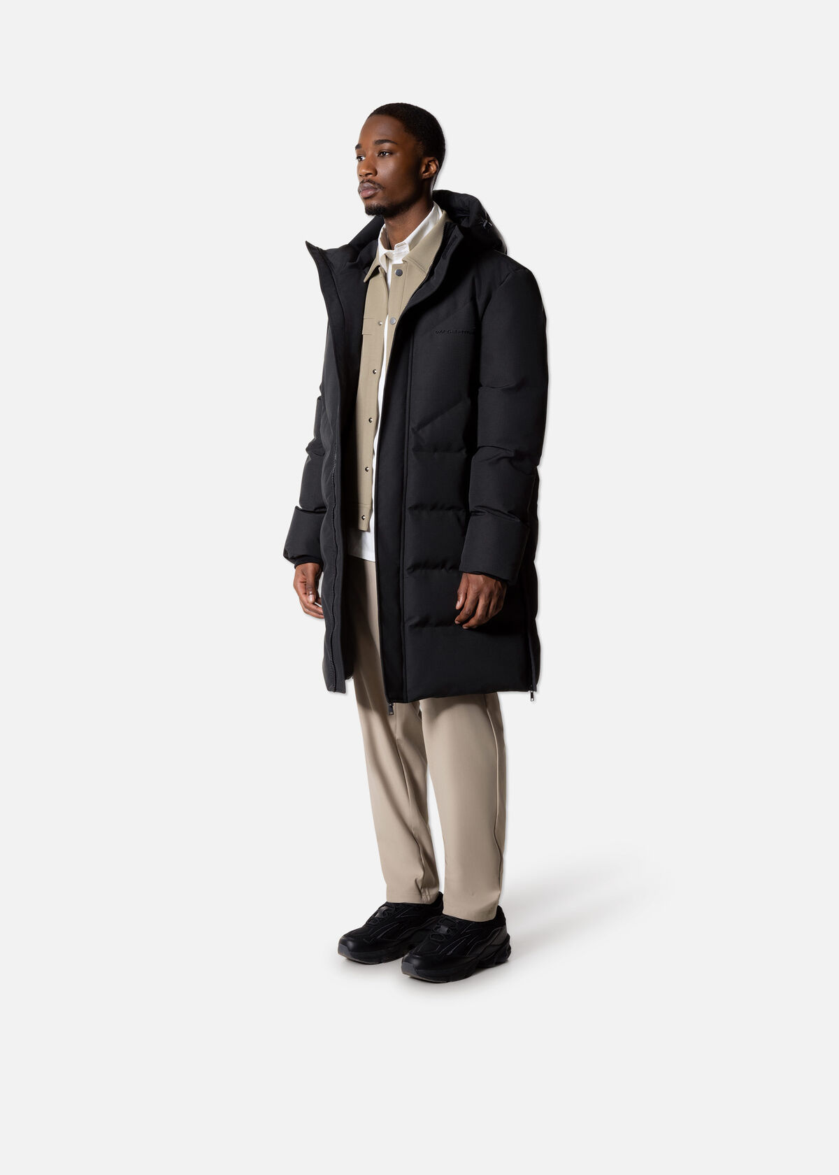 Ripstop Longline Puffer, Black, hi-res
