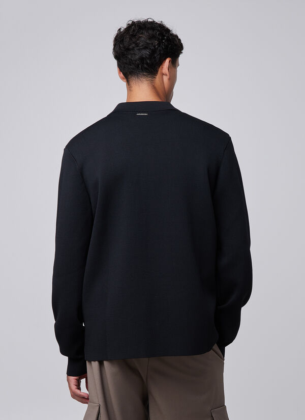 Flat Knit Tailored Overshirt