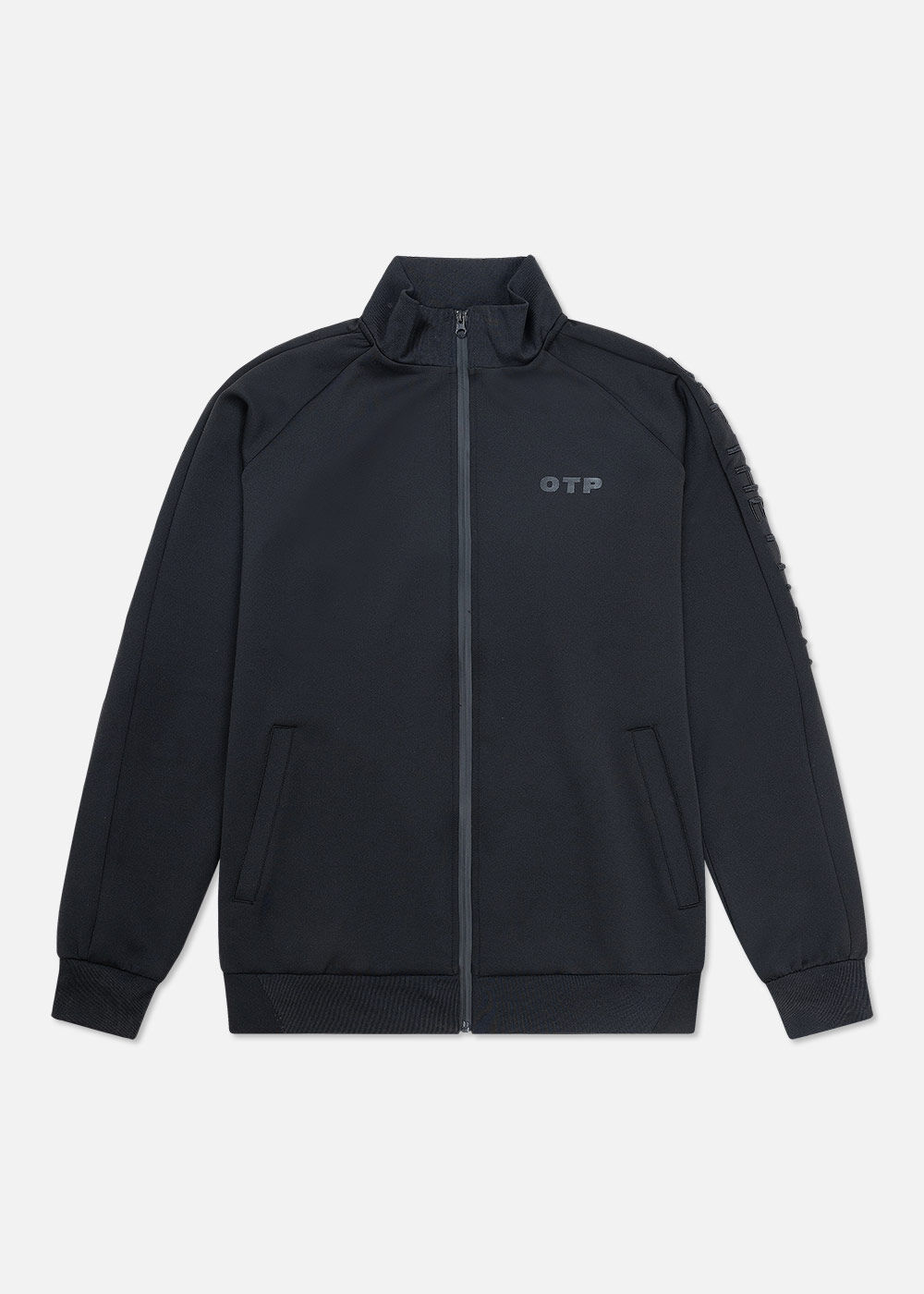 Black zip up track jacket 2025