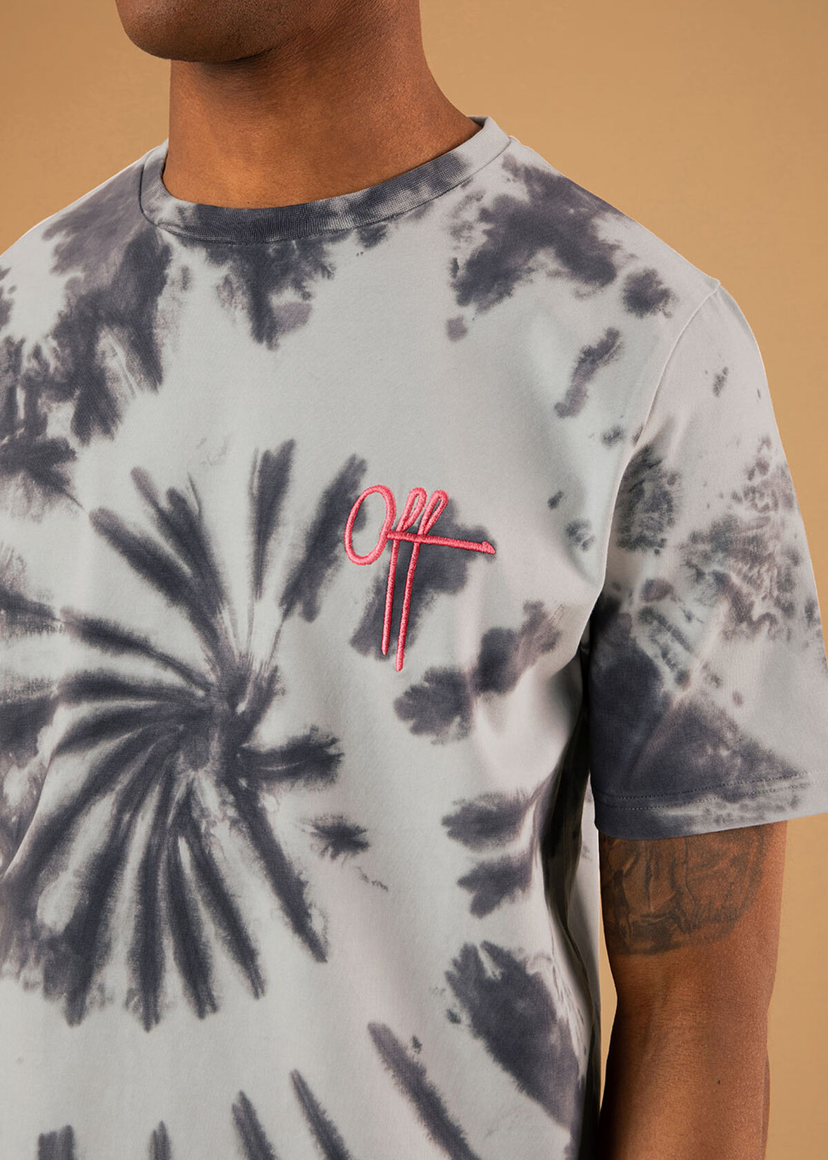 The Dark Matter Slimfit Tee - Grey - 95% Cotton 5%, Grey, hi-res
