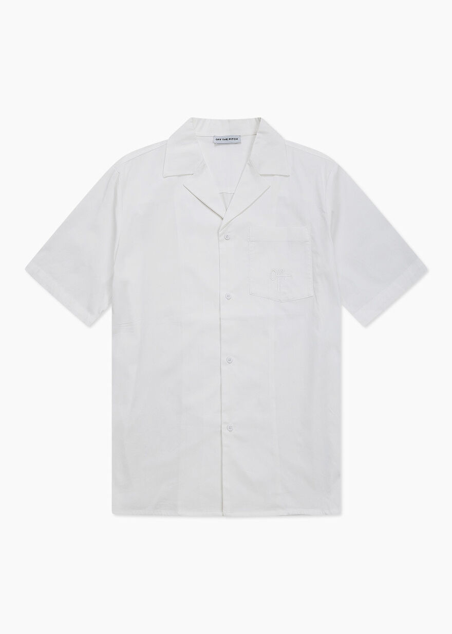 Rooftop Summer Shirt - 97% Polyester / 3% Elastane, Off white, hi-res