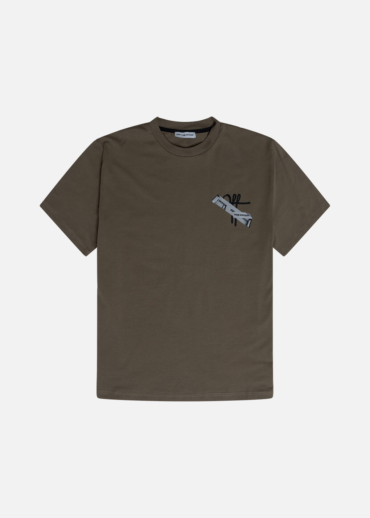 Tape Off Regular Fit Tee, Army green, hi-res