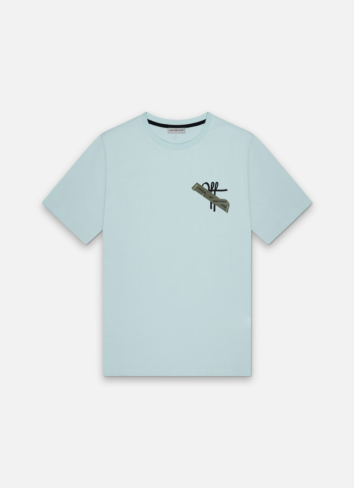 Tape Off Slim Fit Tee, Pastel Blue, hi-res