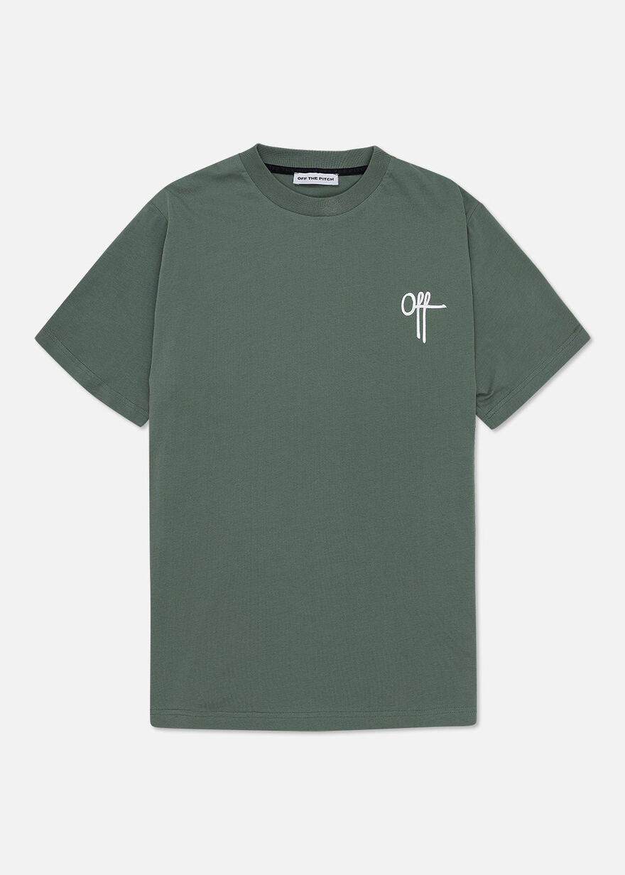Off-road Regular Tee - 95% Cotton/5% Elastane, Forest Green, hi-res