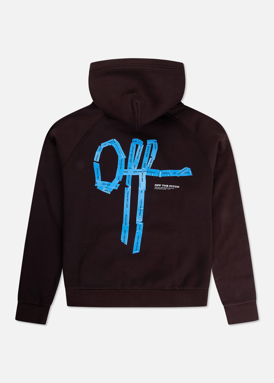 Tape Off Oversized Hood, Dark brown, hi-res