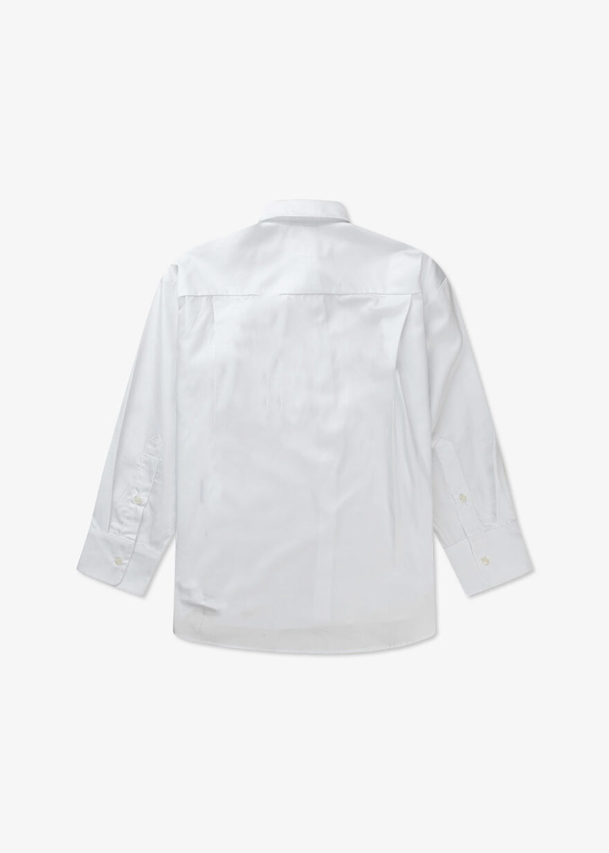 Oversized Chalk Shirt Women, White, hi-res