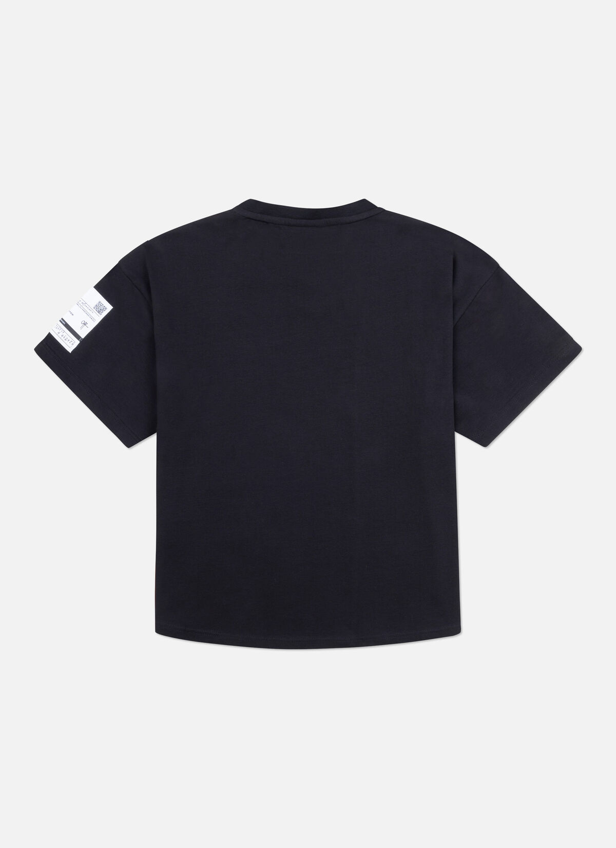Relaxed Fit Retro collar tee, Black, hi-res