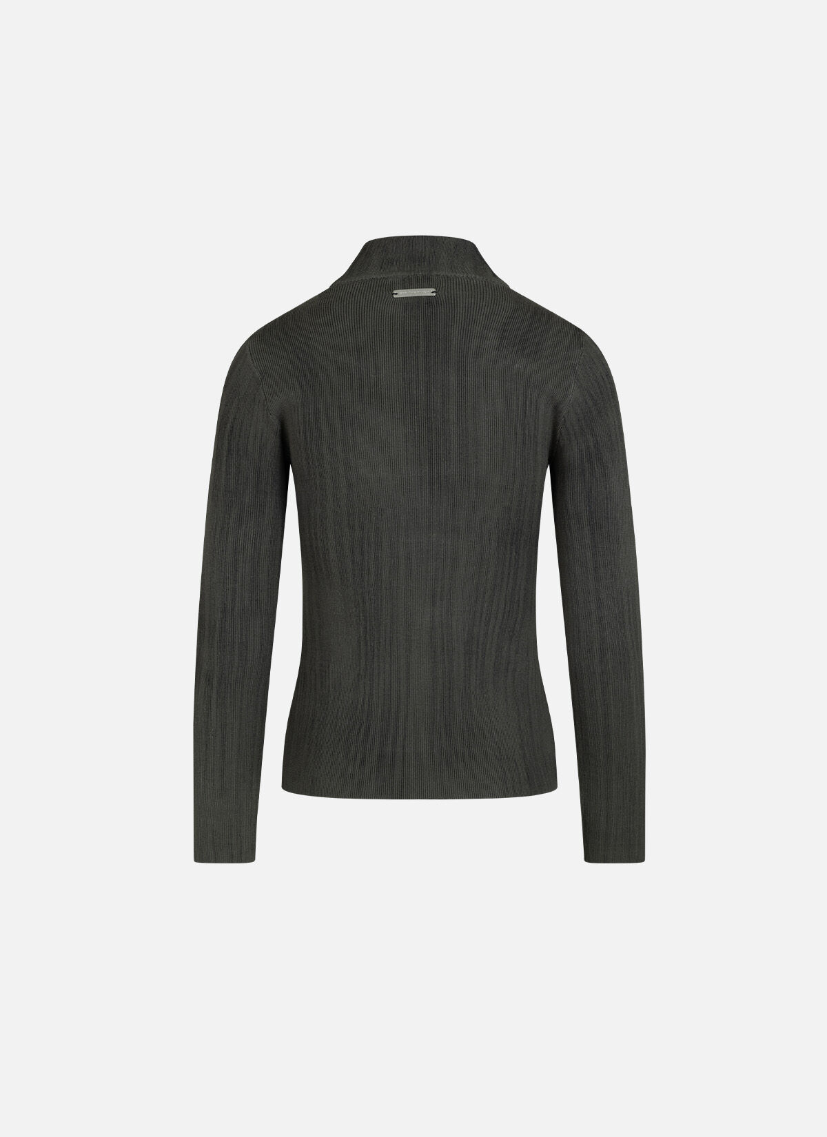 Knitted Turtleneck Mud Top, Dark green, hi-res