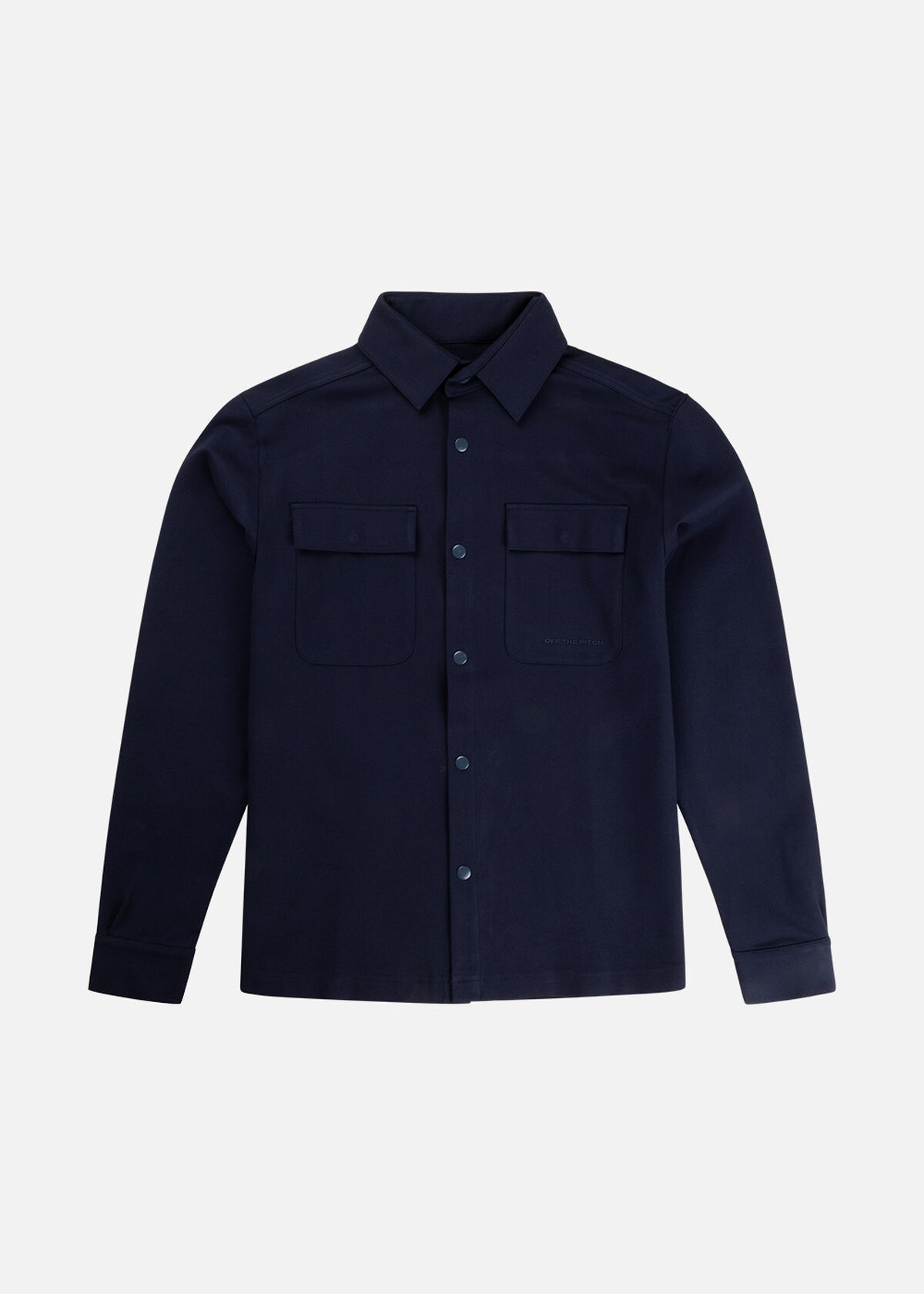 Smart Interlock Overshirt, Navy, hi-res