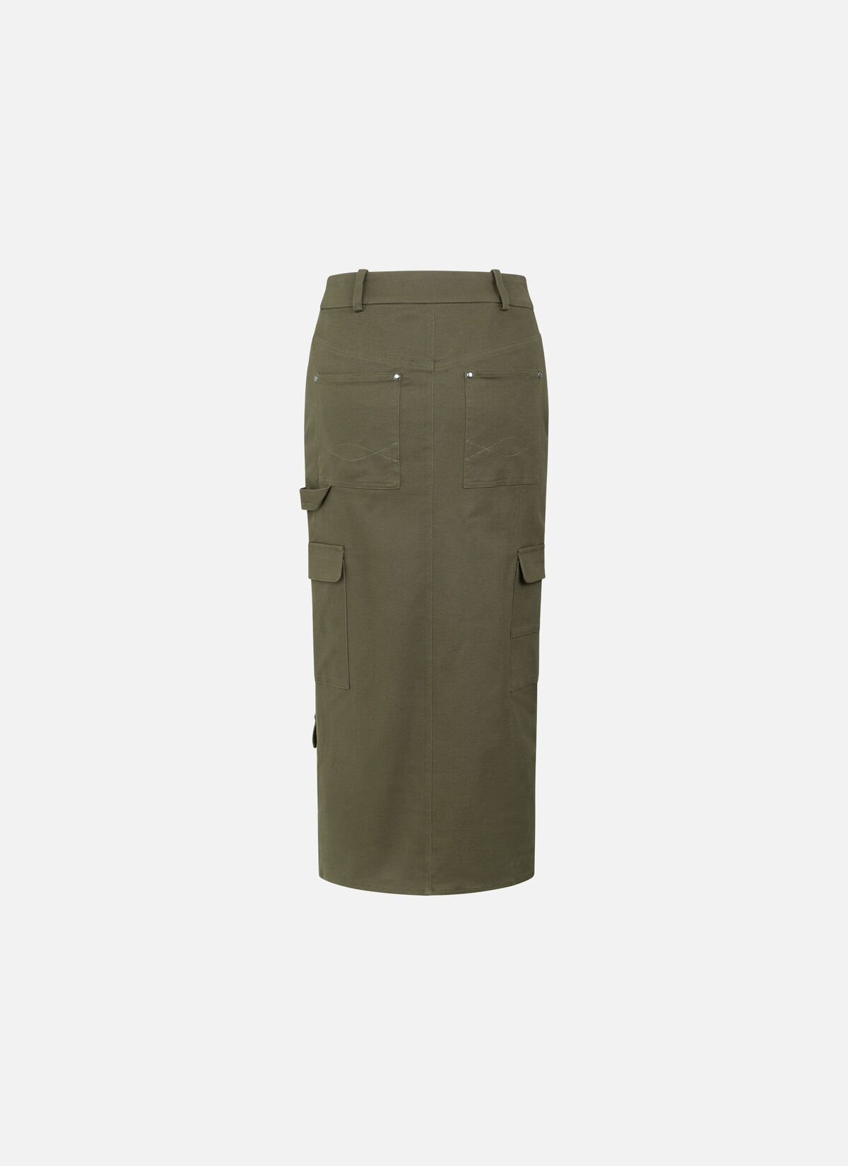 Carpenter Skirt, Dark green, hi-res