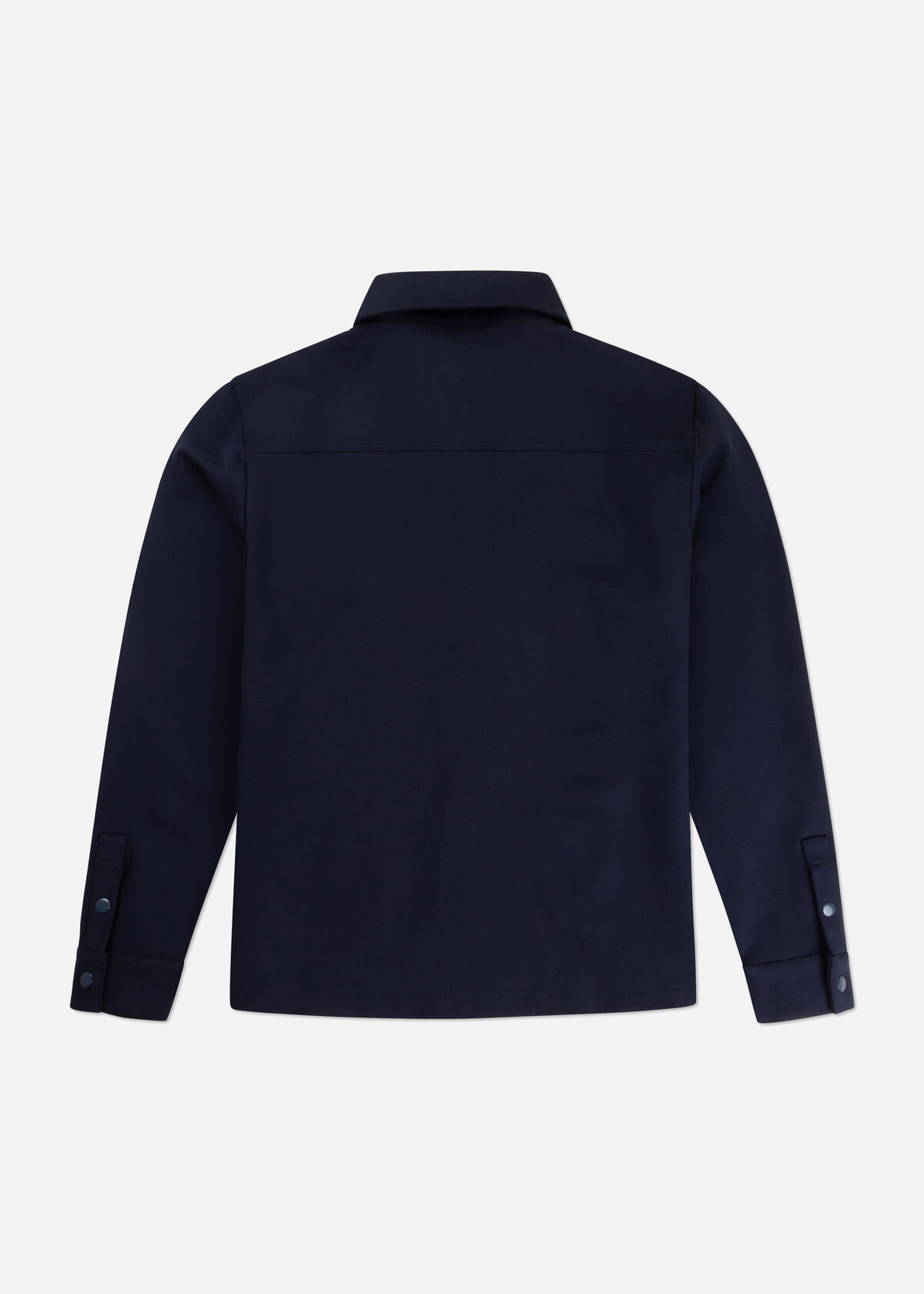 Smart Interlock Overshirt, Navy, hi-res