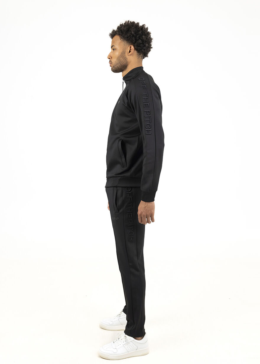 Leisure Track Pants - 95% Polyester / 5% Elastane, Black, hi-res