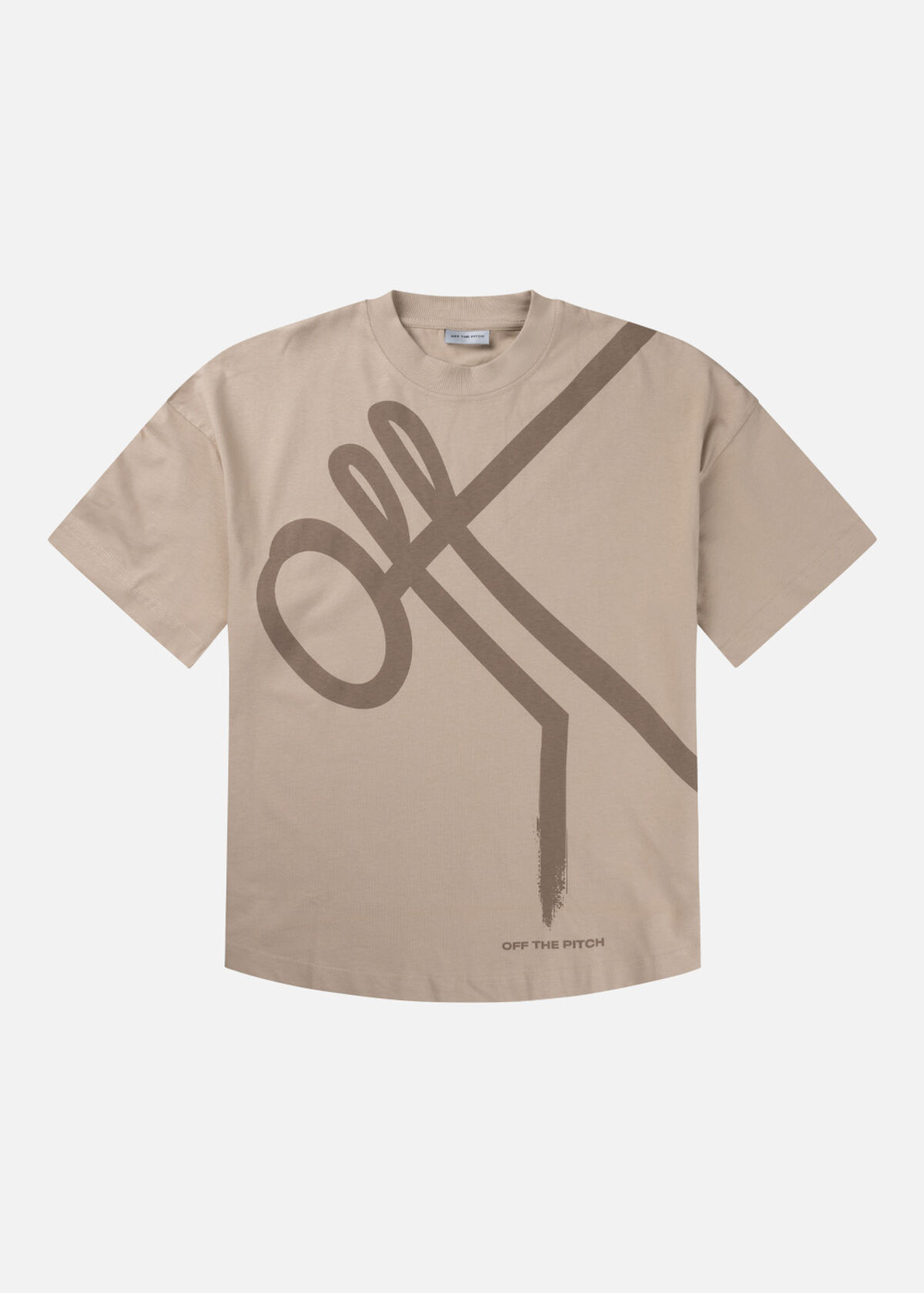 Direction Oversized Tee Unisex, Sand, hi-res