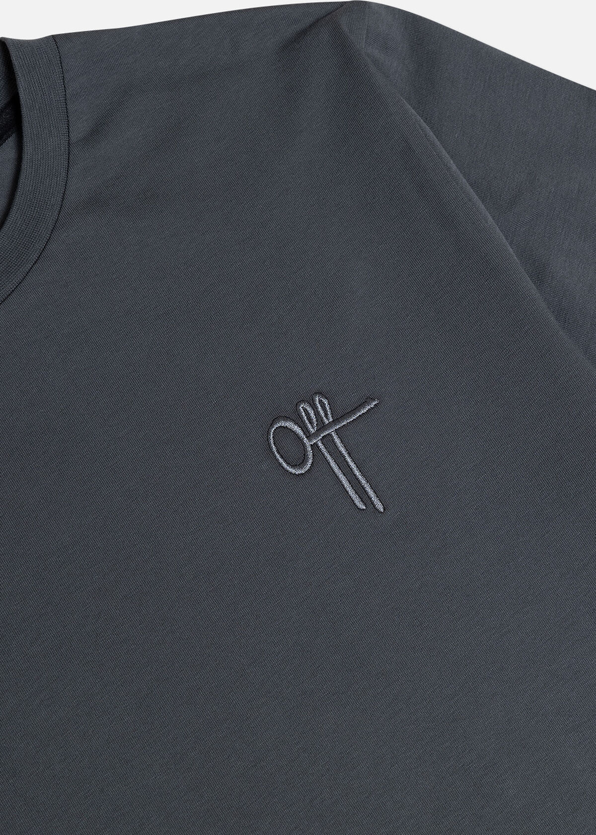 Gradient Backburn Slim Fit Tee, Dark grey, hi-res