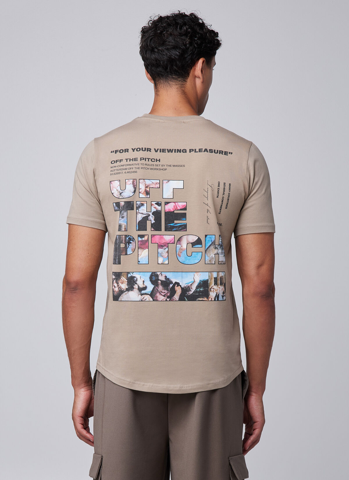 Saint Slim Fit Tee, Sand, hi-res