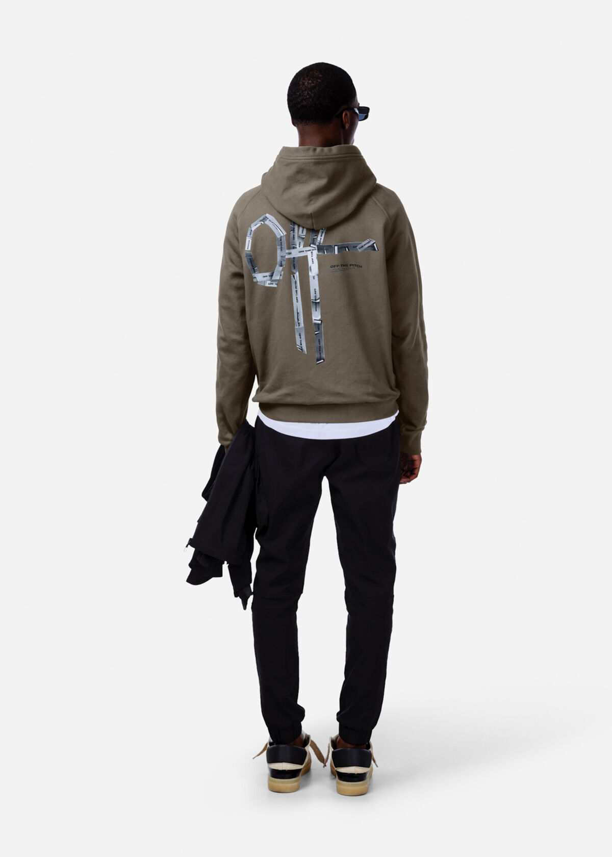Tape Off Oversized Hood, Army green, hi-res