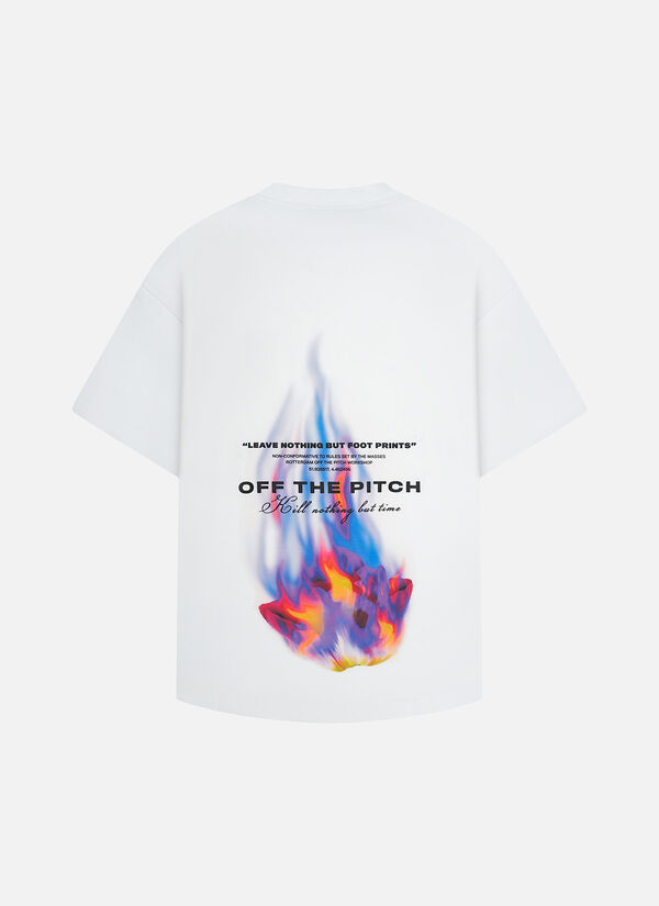 Burning Flower Oversized Tee