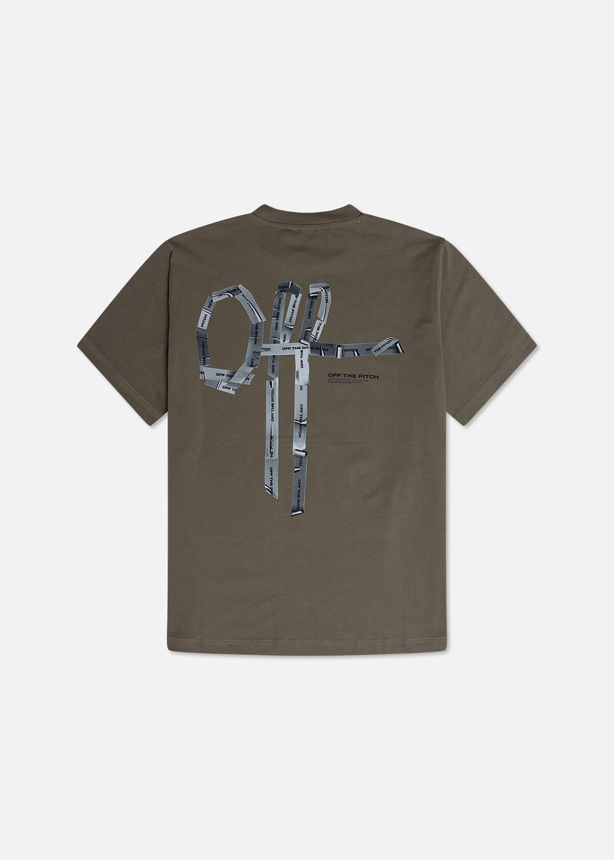 Tape Off Regular Fit Tee, Army green, hi-res