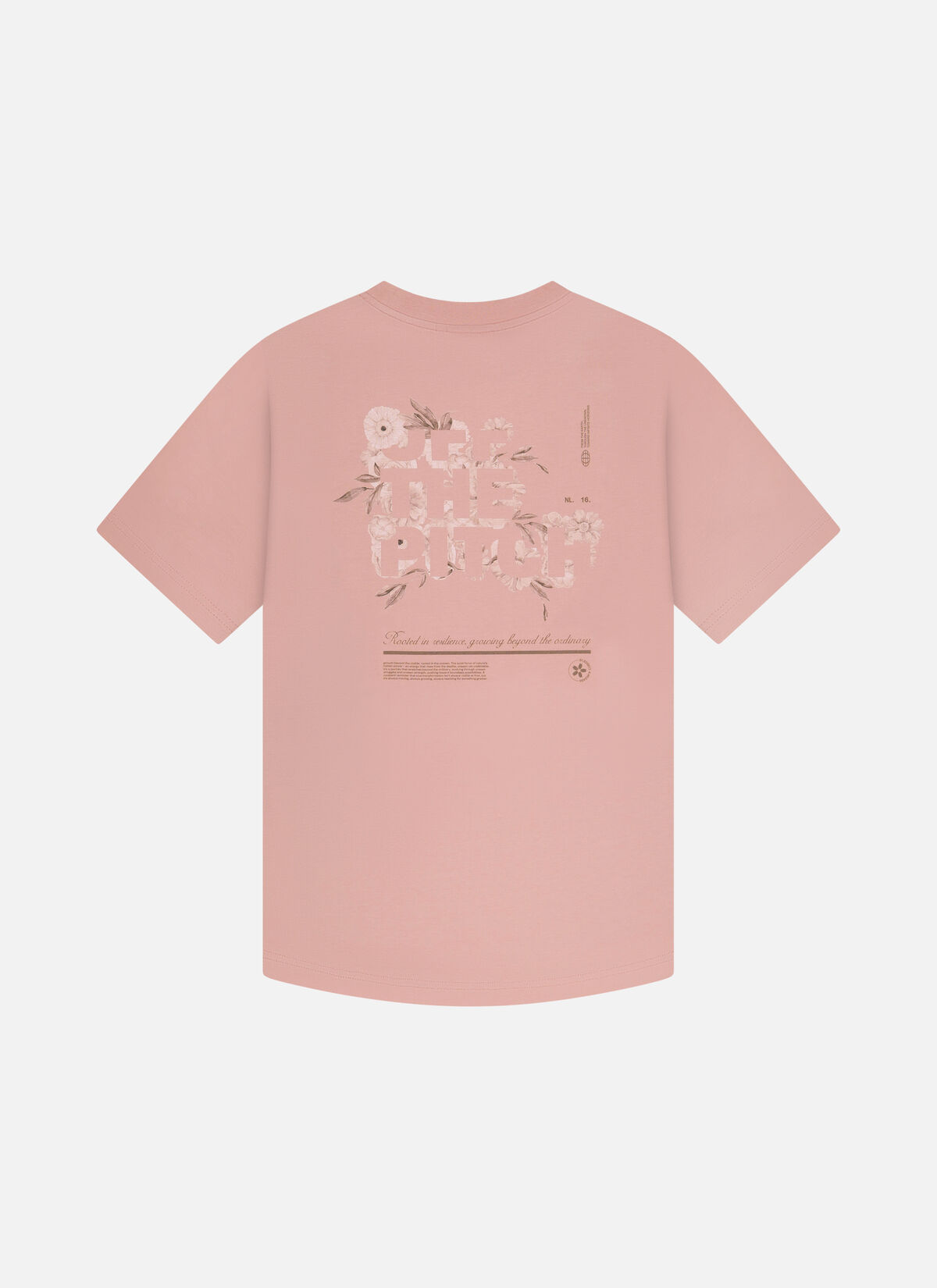 Blossom Slim Fit Tee, Misty Rose, hi-res