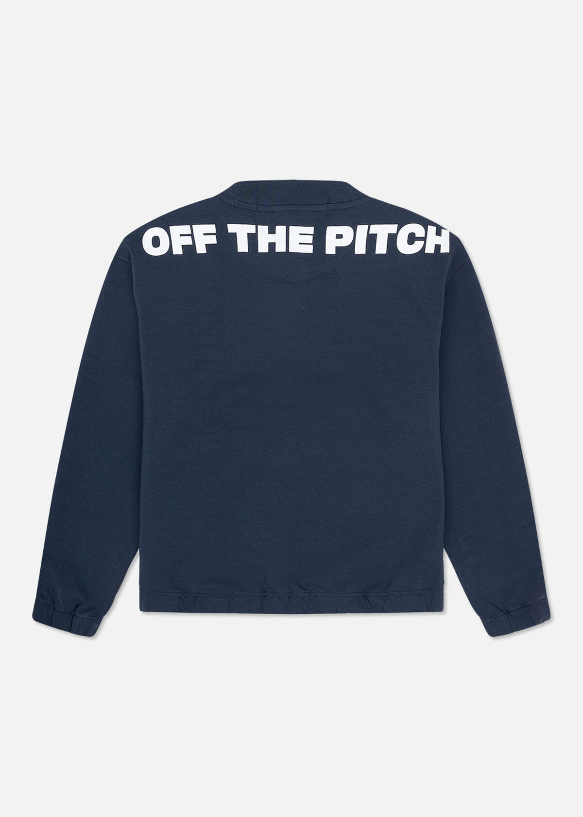 Offset Crewneck Woman - 78% Cotton/17% Polyester/5, Navy/Black, hi-res