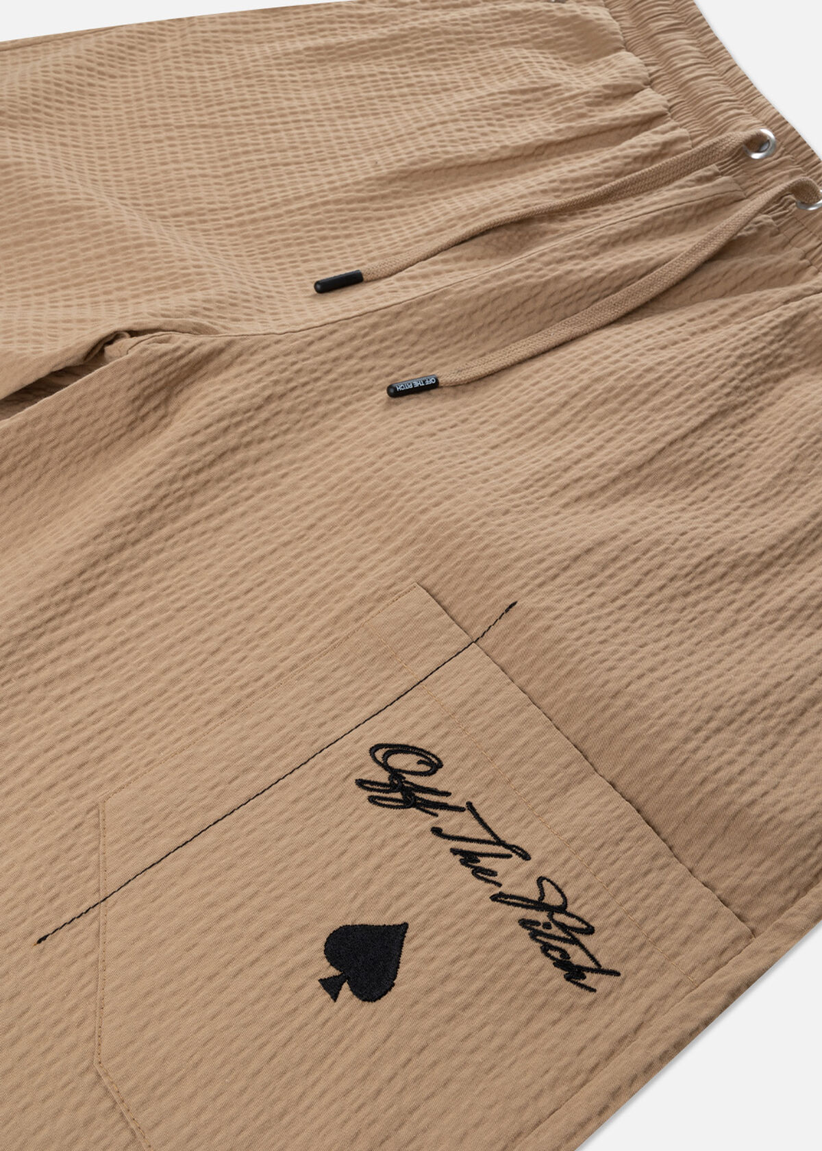 Script Ace Shorts, Cream/Bronze, hi-res