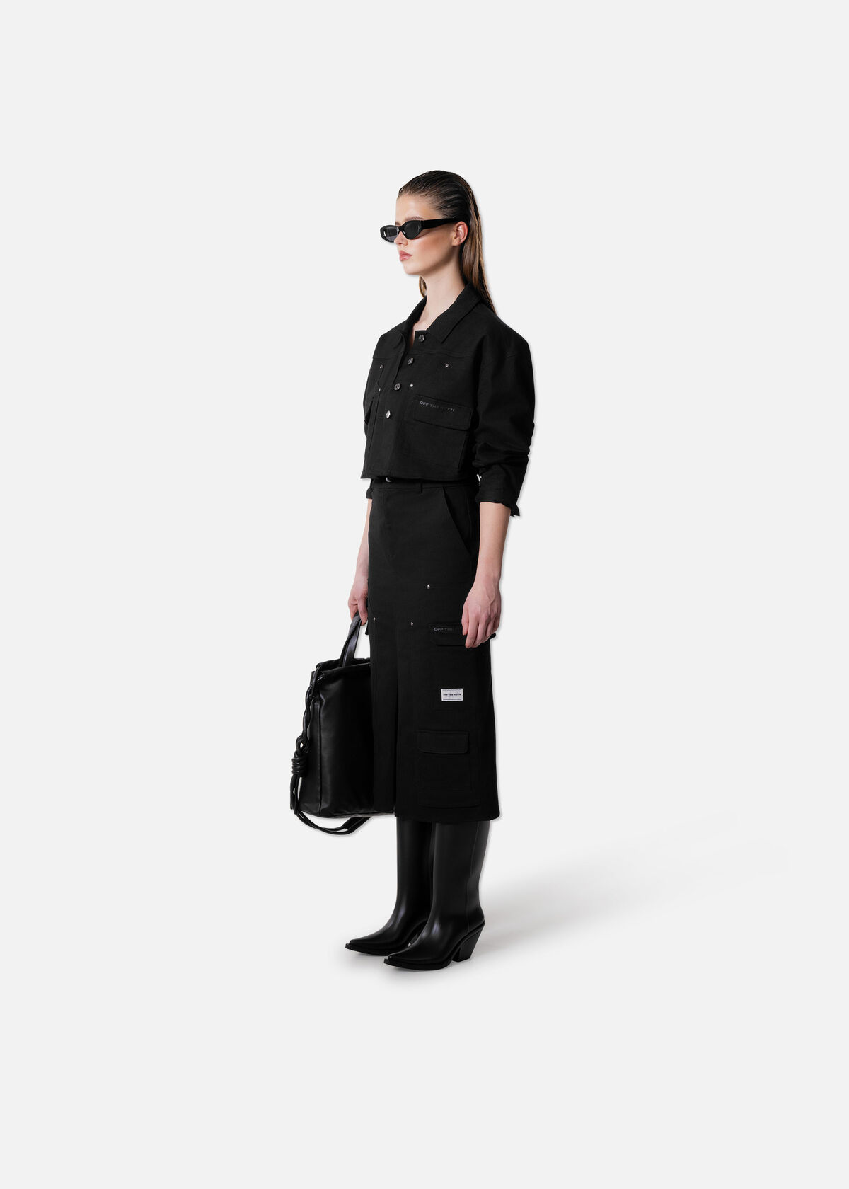 Carpenter Skirt, Black, hi-res