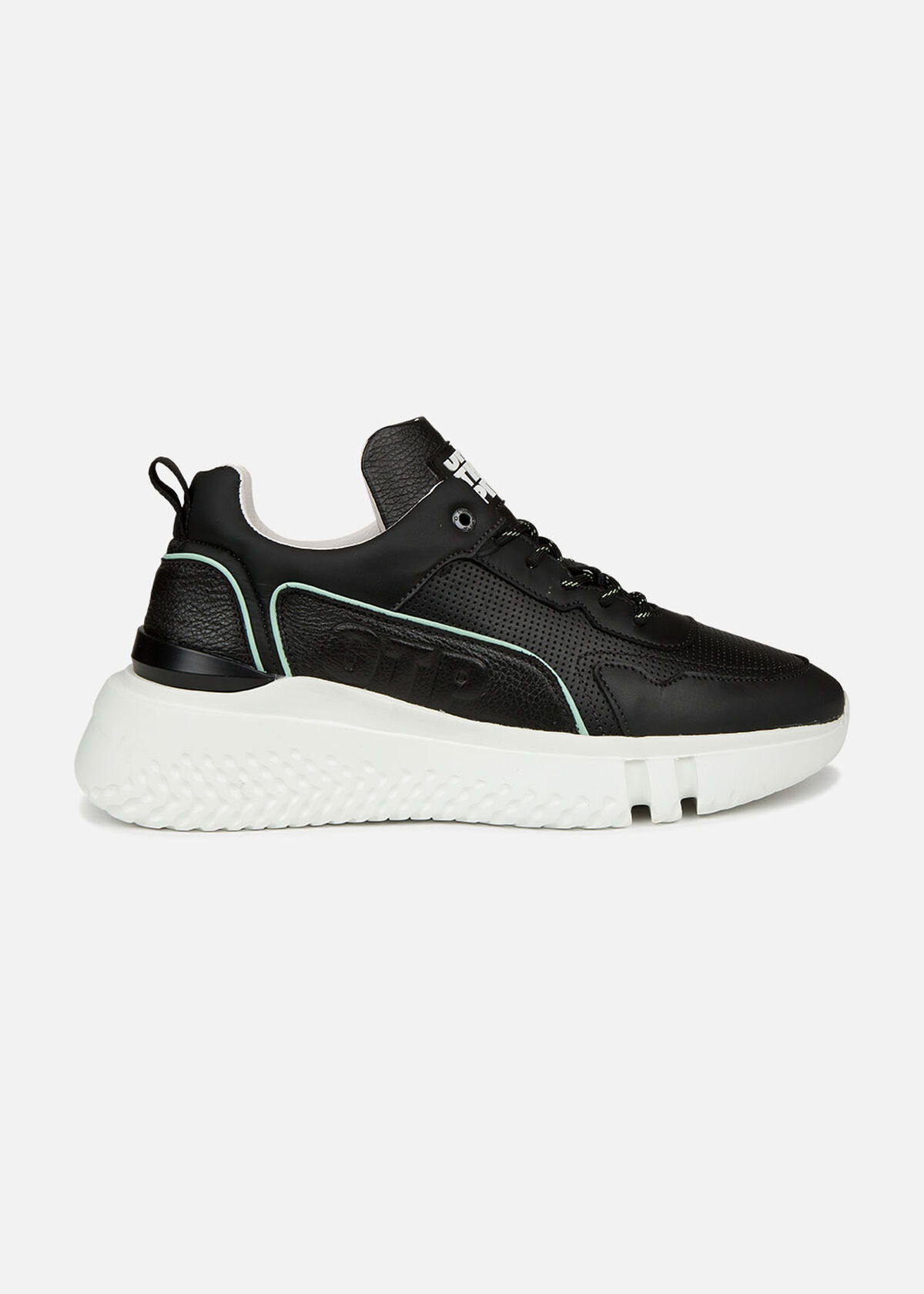 Treble Runner - White - Leather, Black, hi-res