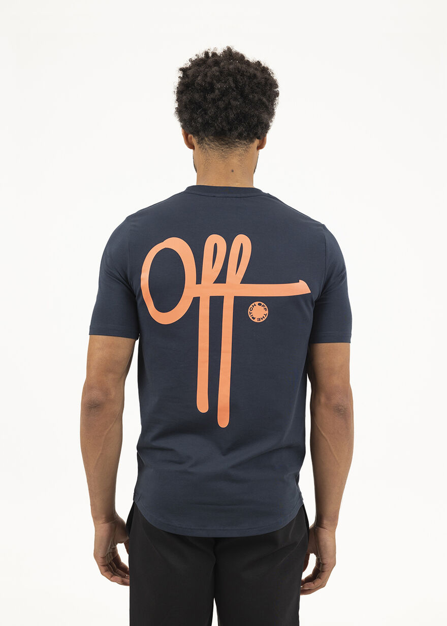 Fullstop Slim Tee 2.0 - 95% Cotton / 5% Elastane, Navy/Black, hi-res