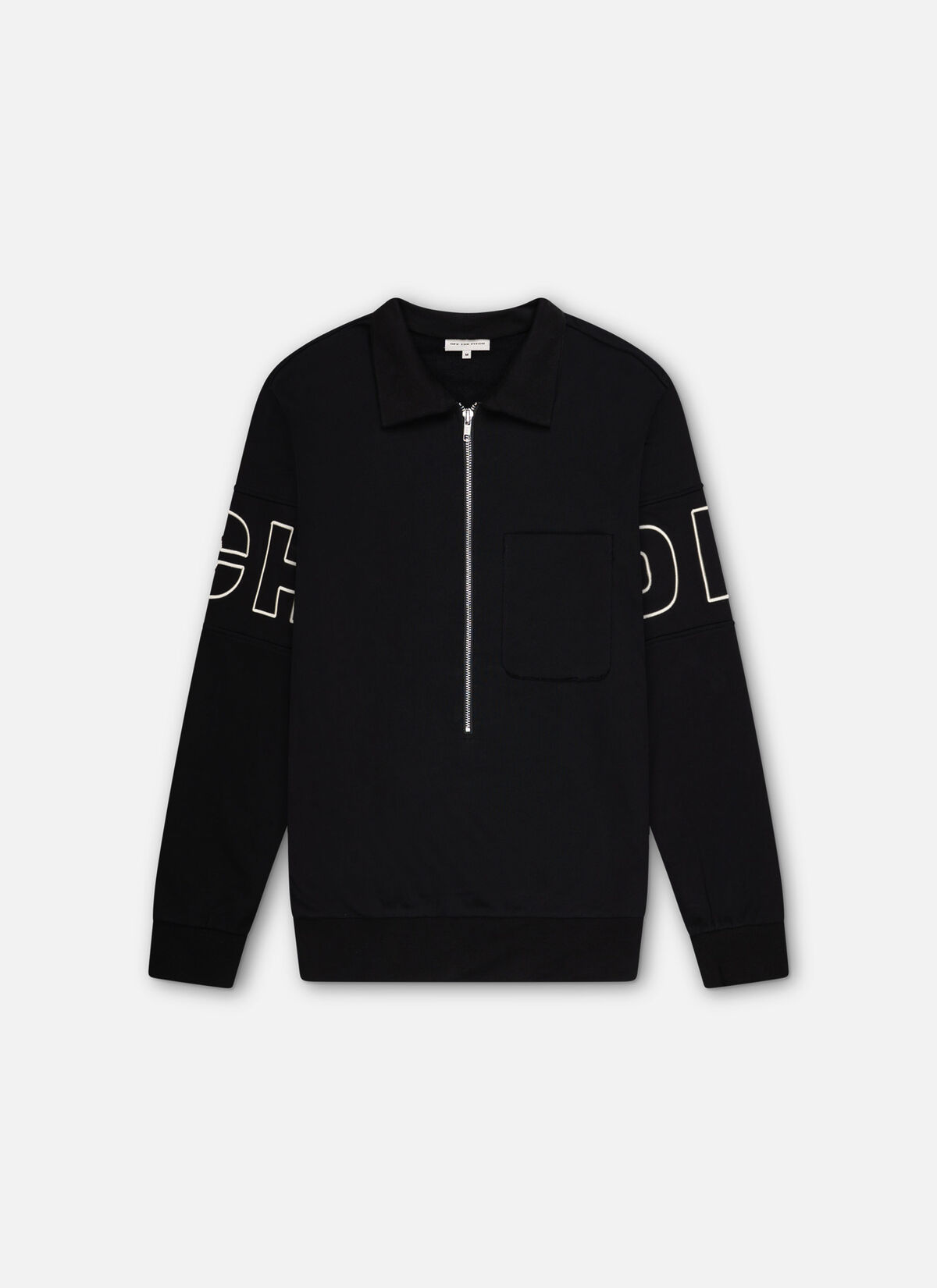 Half zip Polo sweater, Black, hi-res