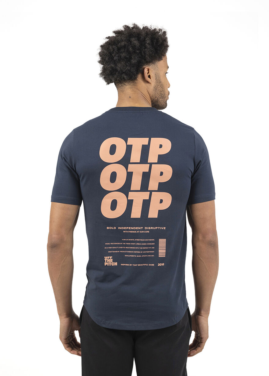 3.0 Slim Fit Tee - 95% Cotton / 5% Elastane, Navy/Black, hi-res