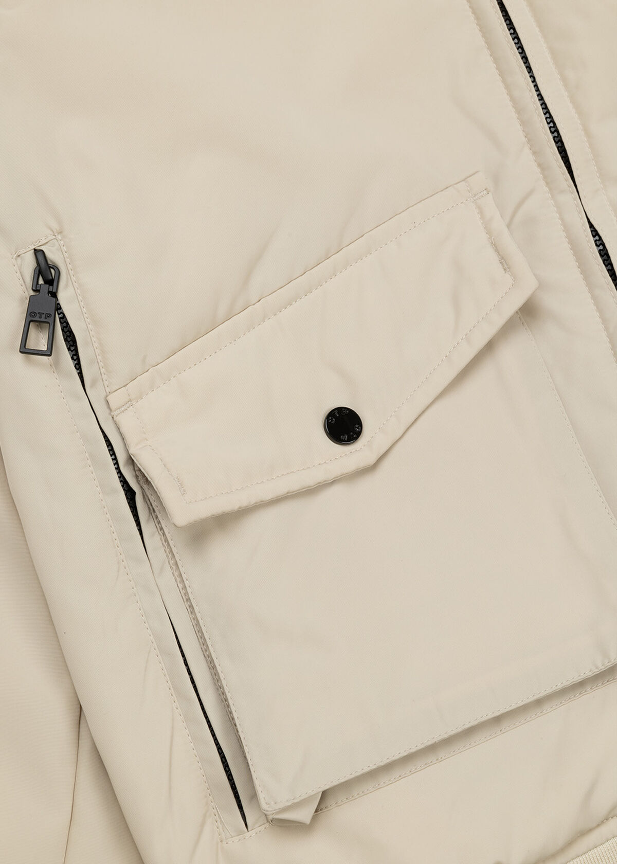 Zip-off Sleeve Jacket - 100% Polyester, Sand, hi-res