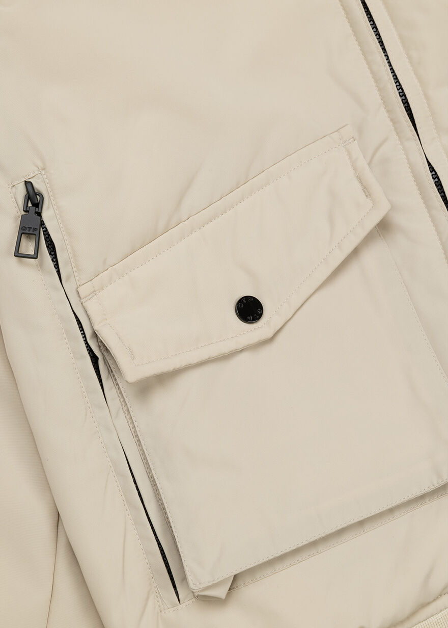 Zip-off Sleeve Jacket - 100% Polyester, Sand, hi-res