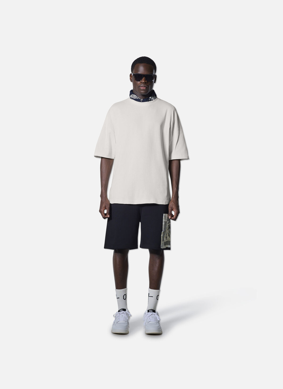 Temple Oversized Tee, Off white, hi-res