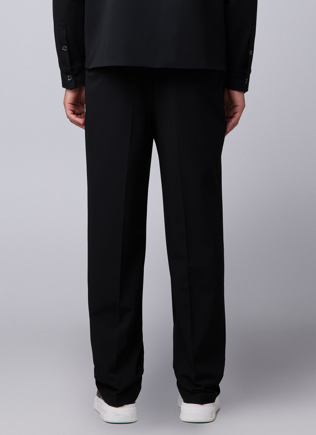 Pleated Trouser, Black, hi-res