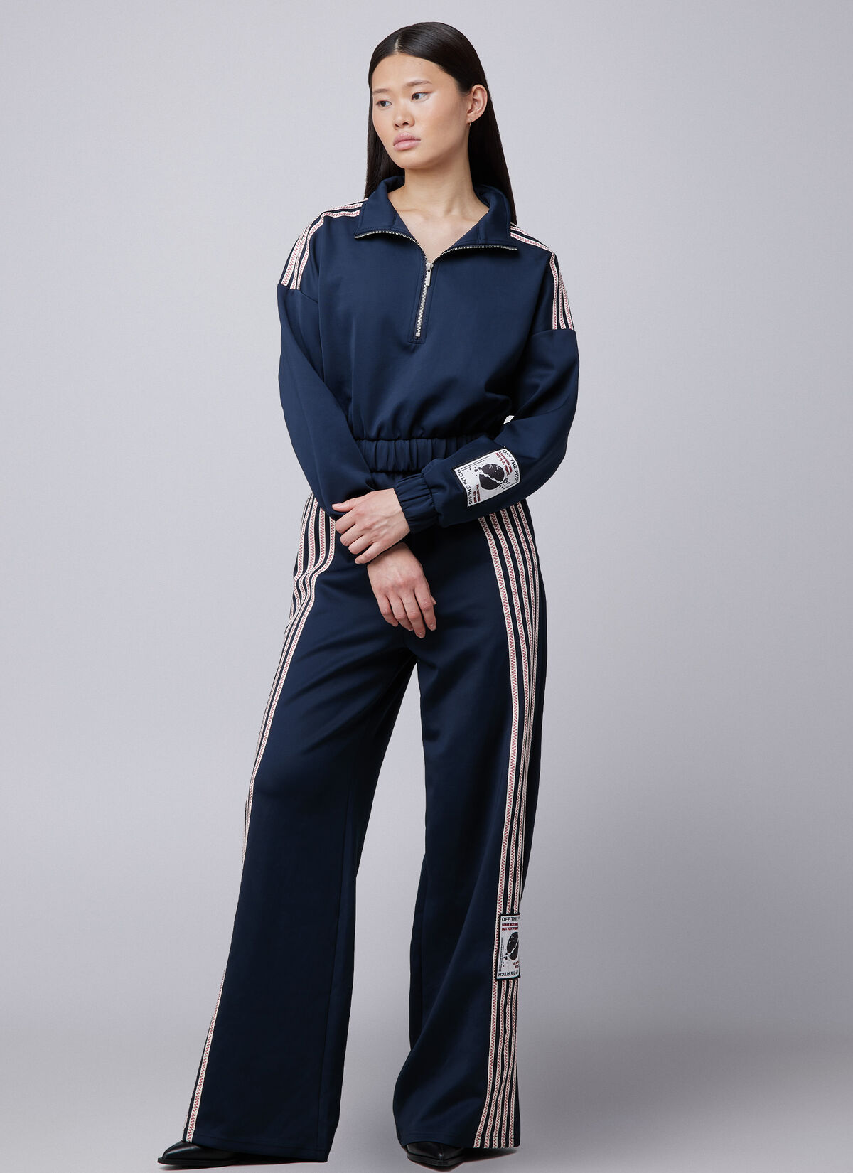 Ivy Scuba Top, Navy, hi-res