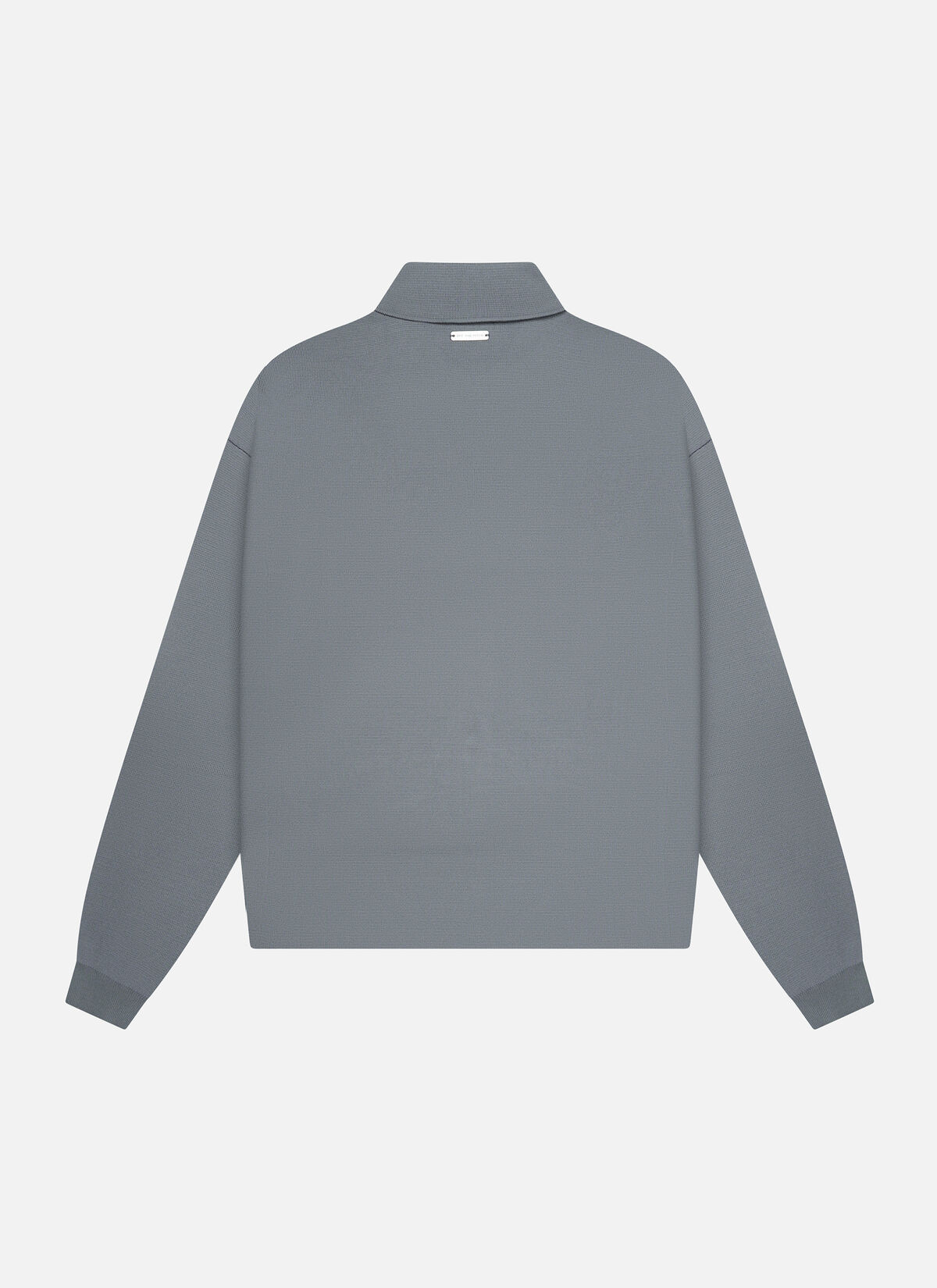 Flat Knit Tailored Overshirt, Dark grey, hi-res