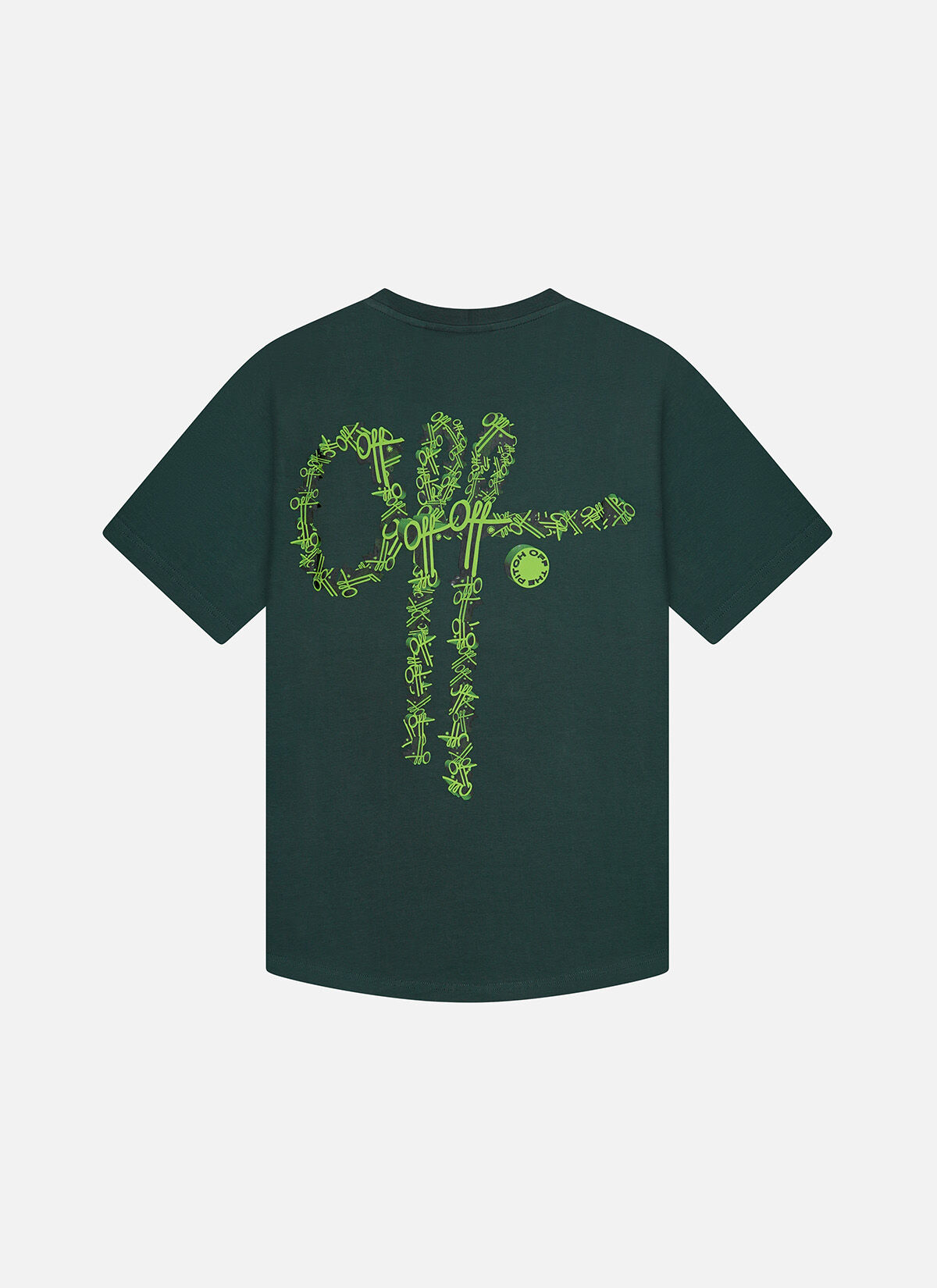 3D Off Slim Fit Tee, Forest Green, hi-res