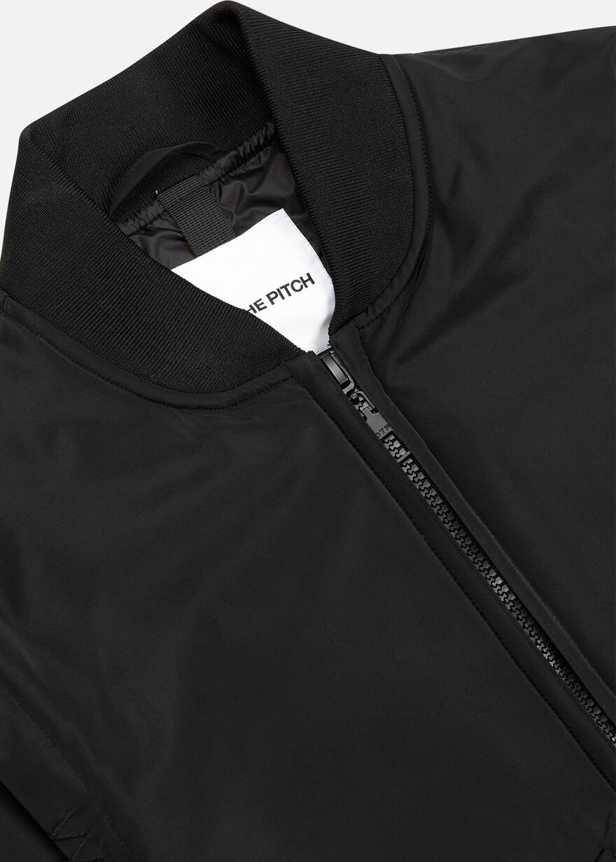 Zip-off Sleeve Jacket - 100% Polyester, Black, hi-res