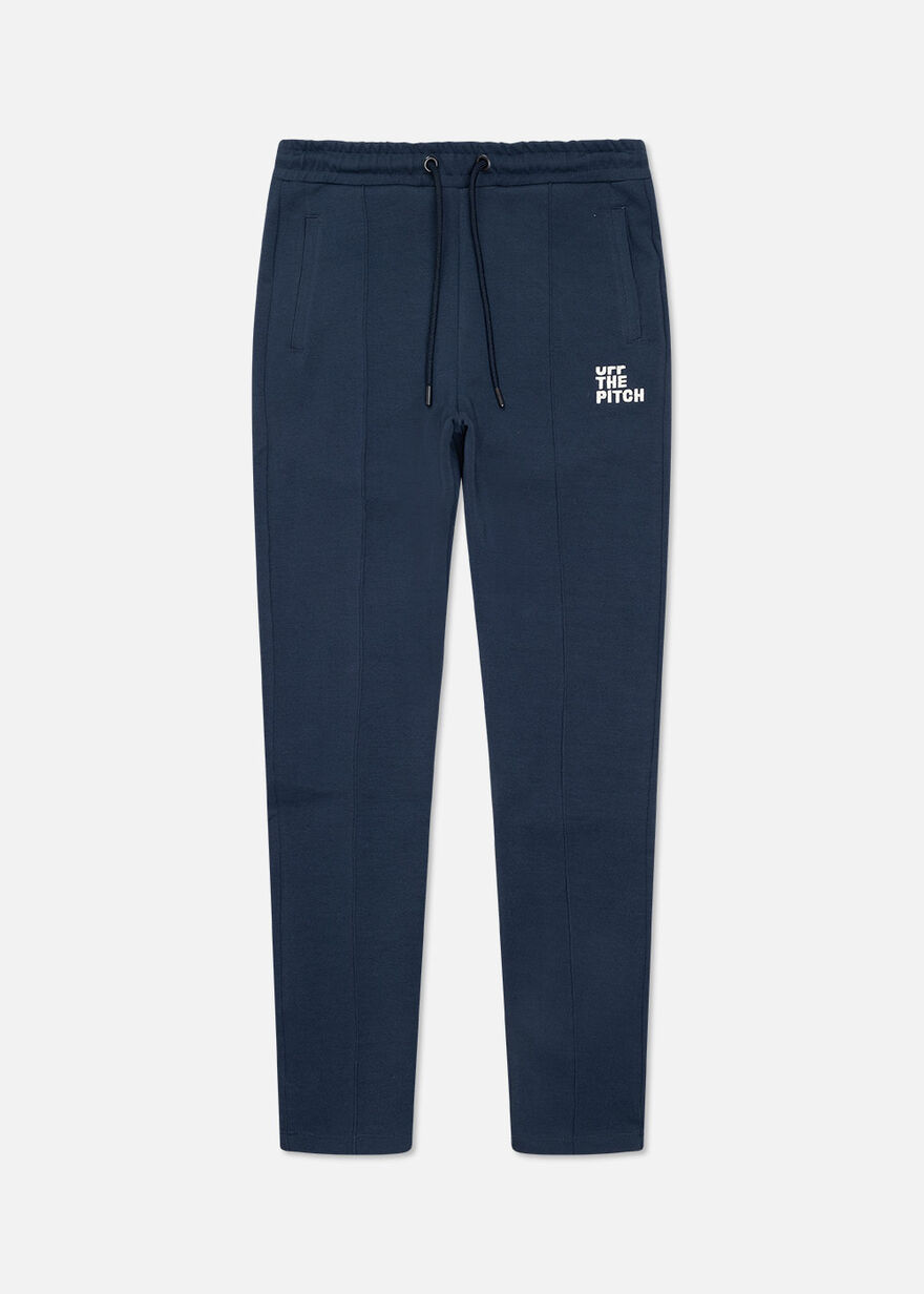 Offset Jog Suit Women - 78%Cotton/17%Polyester/5% , Navy/Black, hi-res